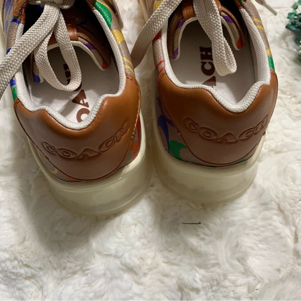COACH Men Citysole Court Sneaker In Rainbow Signature Canvas - Picture 10 of 14
